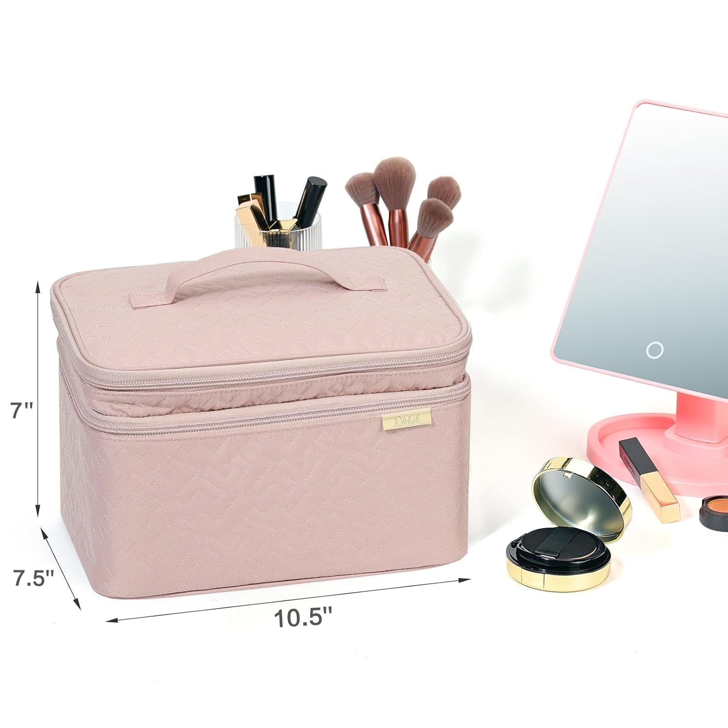 ### Beauty Essentials Travel Case™ – Double-Layer Makeup Organizer for Women