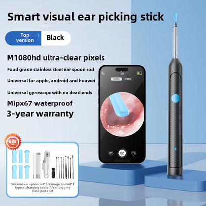ClearView™ Smart Ear Cleaner – HD Camera Ear Wax Removal Tool with Real-Time Visual Inspection