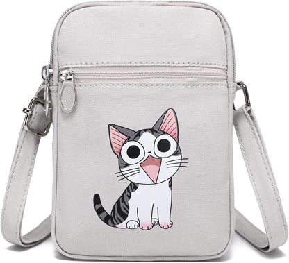 Everyday Mini Crossbody™ – Stylish Canvas Phone Purse for Girls