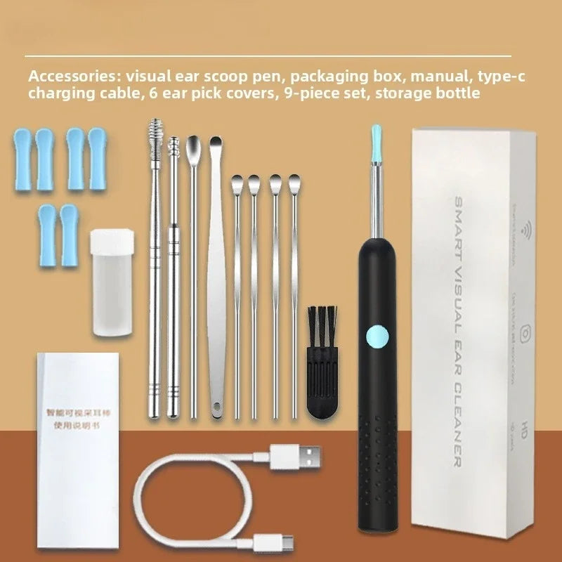 ClearView™ Smart Ear Cleaner – HD Camera Ear Wax Removal Tool with Real-Time Visual Inspection