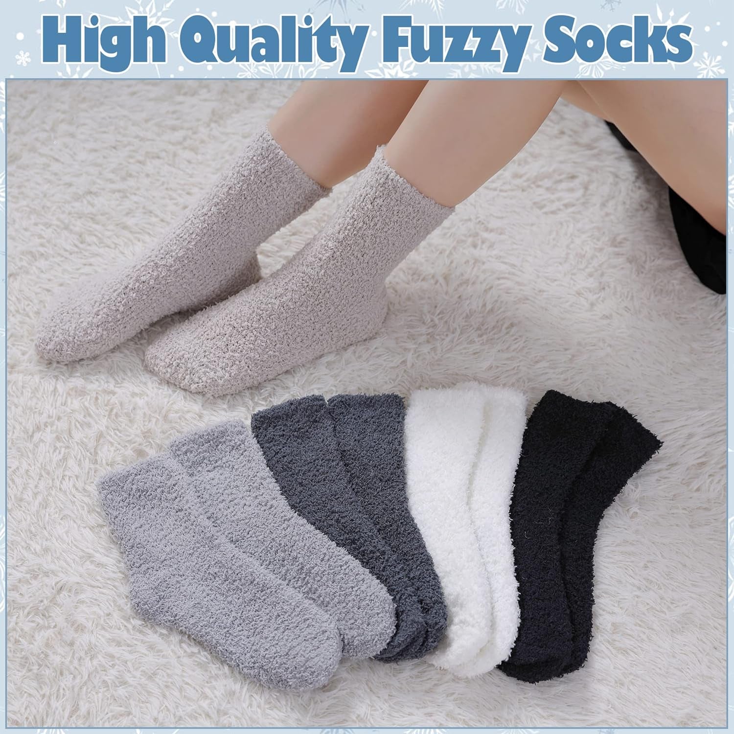 Cozy Cloud Socks™ – Super Soft Plush Slipper Socks for Women