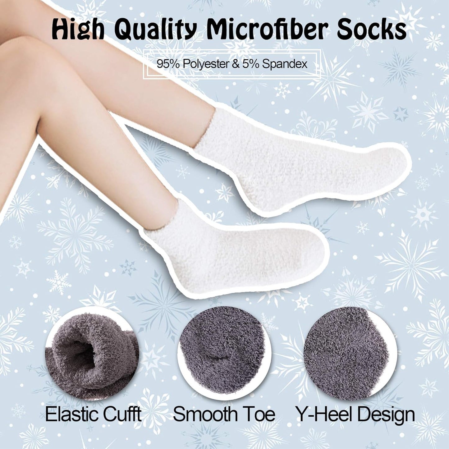 Cozy Cloud Socks™ – Super Soft Plush Slipper Socks for Women