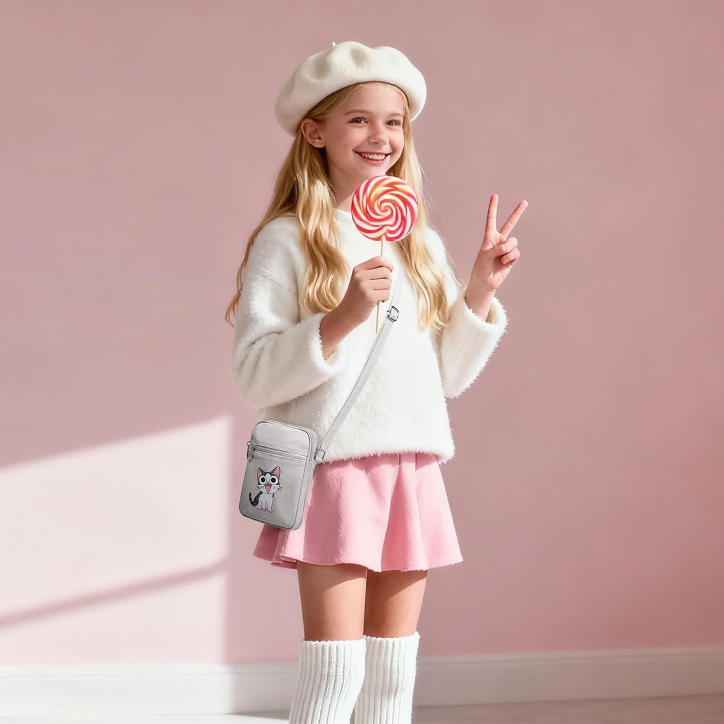 Everyday Mini Crossbody™ – Stylish Canvas Phone Purse for Girls