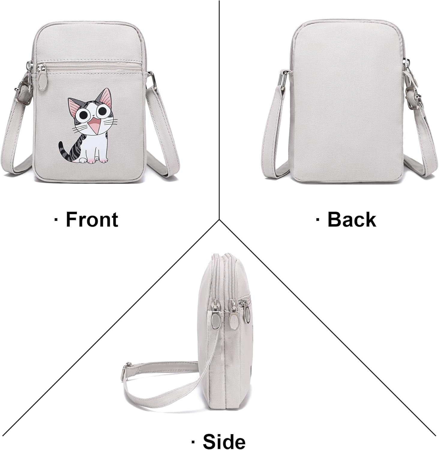 Everyday Mini Crossbody™ – Stylish Canvas Phone Purse for Girls