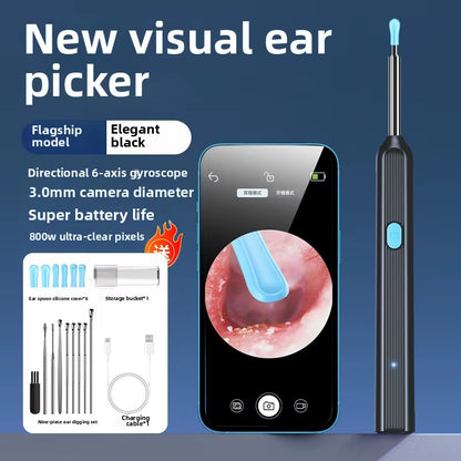 ClearView™ Smart Ear Cleaner – HD Camera Ear Wax Removal Tool with Real-Time Visual Inspection