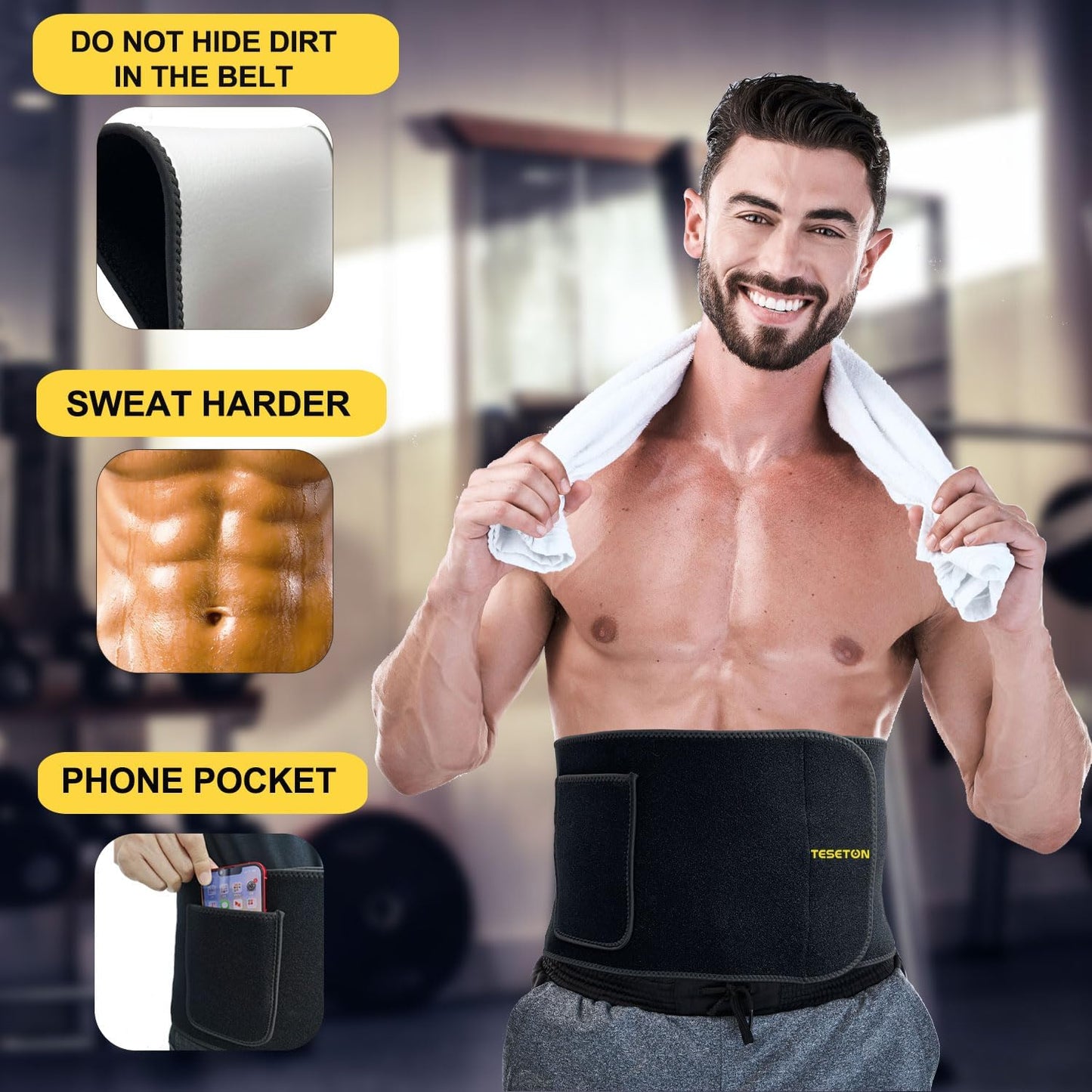 CoreFlex™ Waist Trimmer Belt – Sweat More, Train Harder & Support Your Fitness Goals
