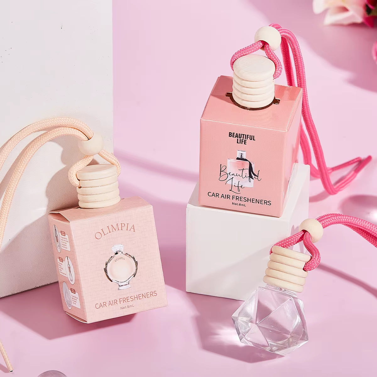 Pink Luxe™ Car Perfume Diffuser – Long-Lasting Freshness & Style for Every Drive