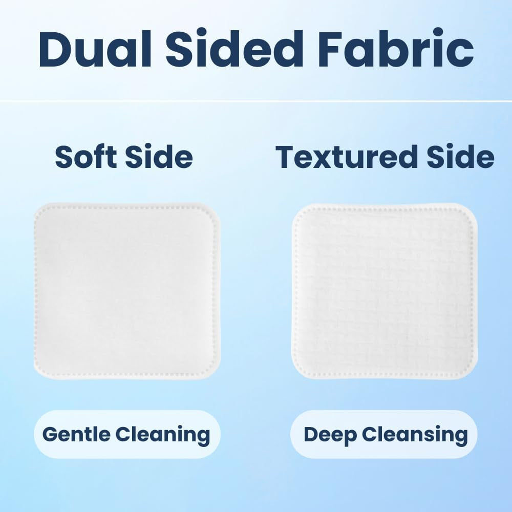 Square Cotton Pads for Face – 80 Count Lint Free Cotton Pads, Large Cotton Makeup Remover Pads for Skincare, 3 Inch (7–7.5 Cm)
