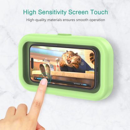AquaView™ Waterproof Shower Phone Holder – 360° Rotating Hands-Free Screen Mount for Shower, Bath & Kitchen