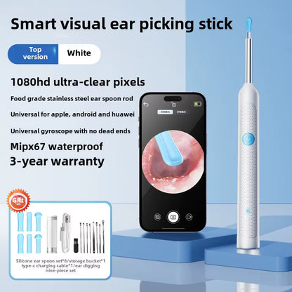 ClearView™ Smart Ear Cleaner – HD Camera Ear Wax Removal Tool with Real-Time Visual Inspection
