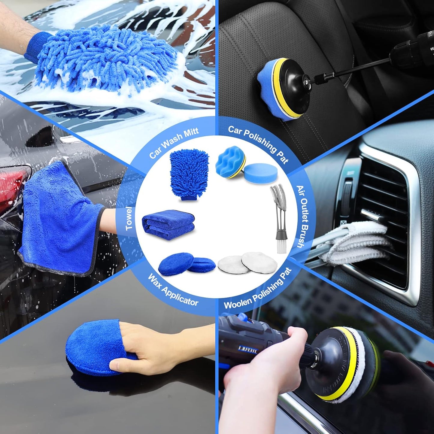 Ultimate Auto Detail Pro™ – 27-Piece Car Detailing & Deep Cleaning Kit for Interior & Exterior Care