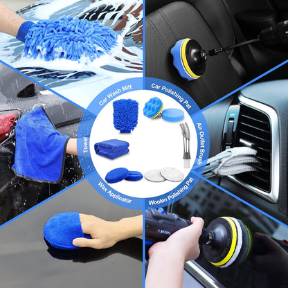 Ultimate Auto Detail Pro™ – 27-Piece Car Detailing & Deep Cleaning Kit for Interior & Exterior Care