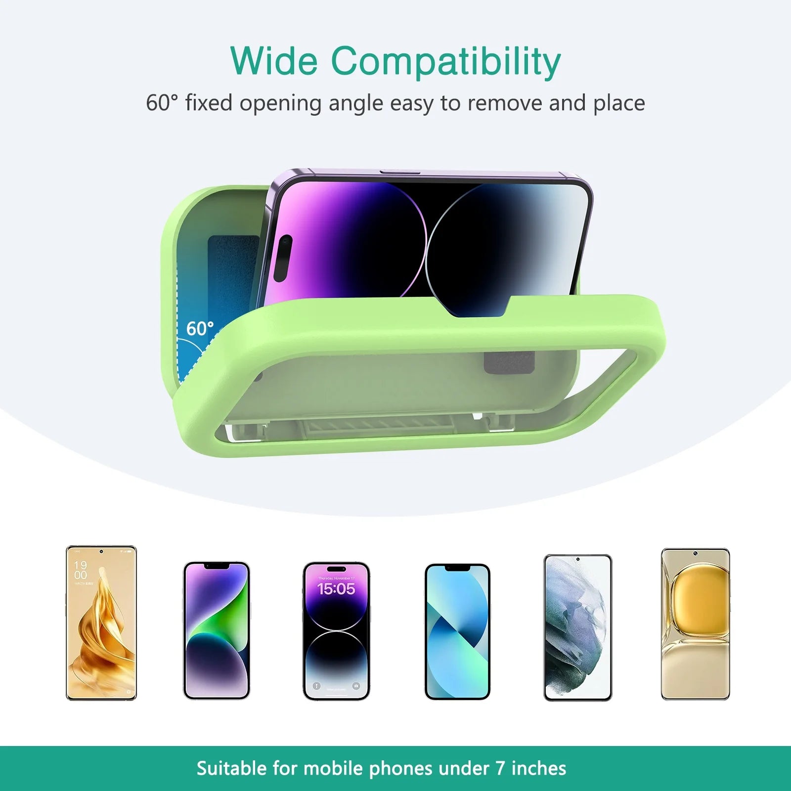 AquaView™ Waterproof Shower Phone Holder – 360° Rotating Hands-Free Screen Mount for Shower, Bath & Kitchen