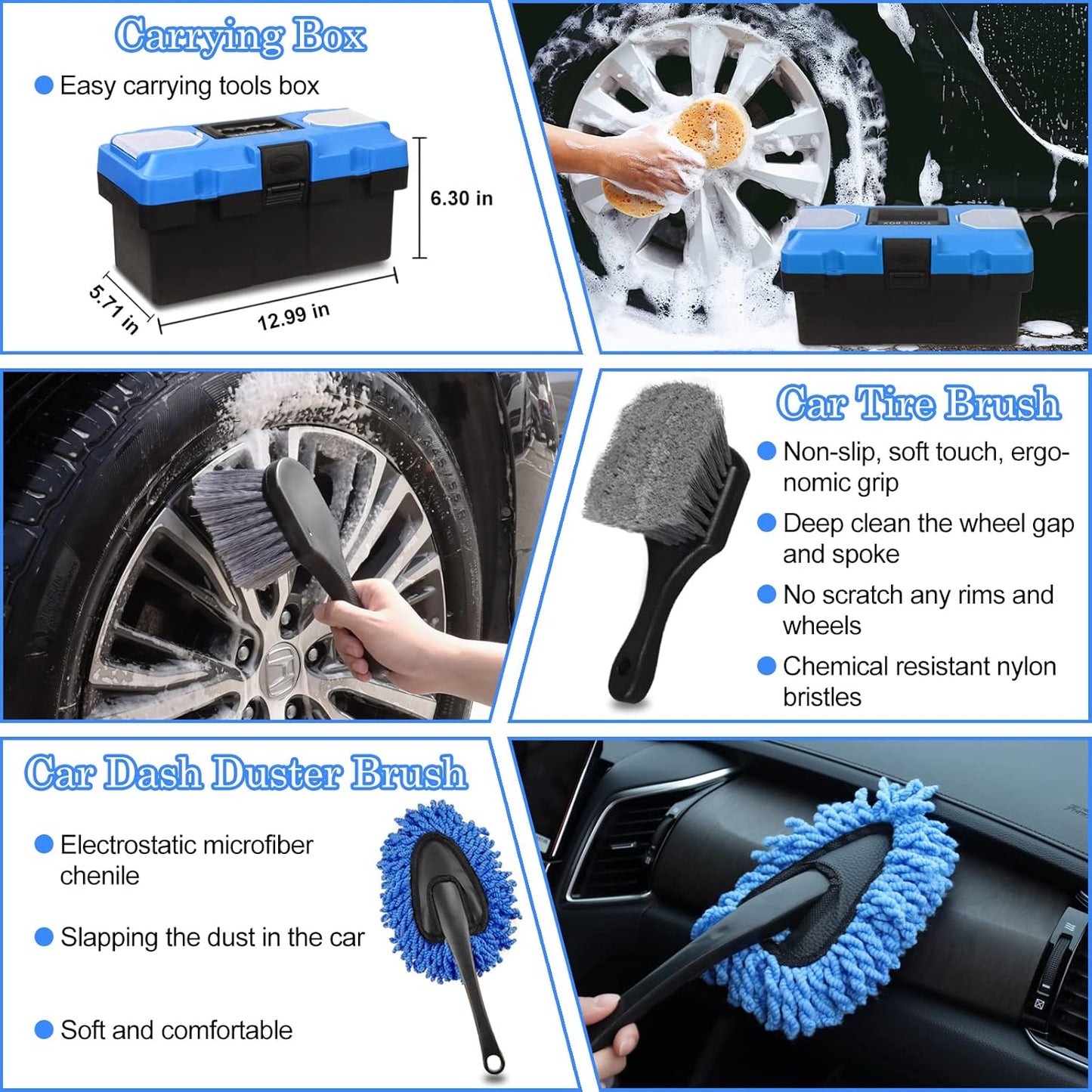 Ultimate Auto Detail Pro™ – 27-Piece Car Detailing & Deep Cleaning Kit for Interior & Exterior Care
