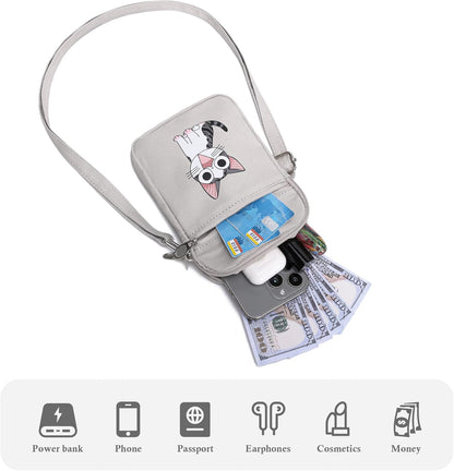 Everyday Mini Crossbody™ – Stylish Canvas Phone Purse for Girls