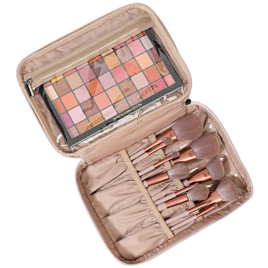### Beauty Essentials Travel Case™ – Double-Layer Makeup Organizer for Women
