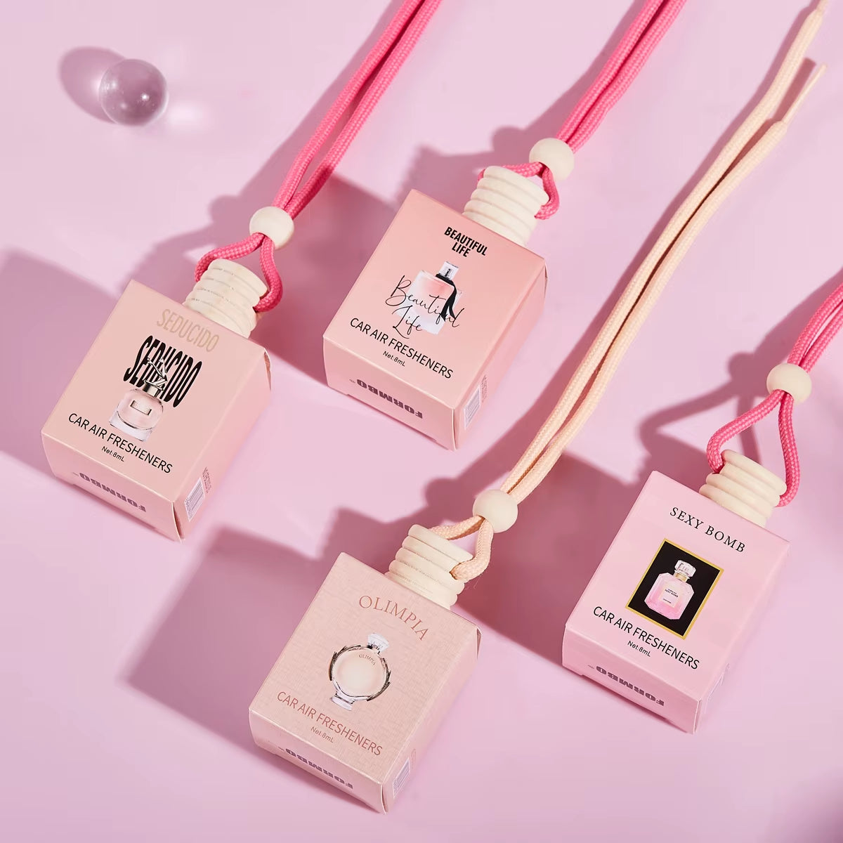 Pink Luxe™ Car Perfume Diffuser – Long-Lasting Freshness & Style for Every Drive