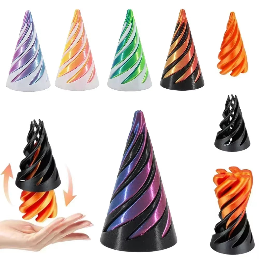 Infinity Helix™ 3D Kinetic Sculpture – Mesmerizing Stress Relief Desk Toy