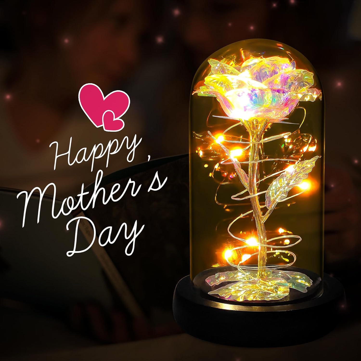 Timeless Love Rose™ – LED Glass Dome Flower Gift for Mom & Grandma