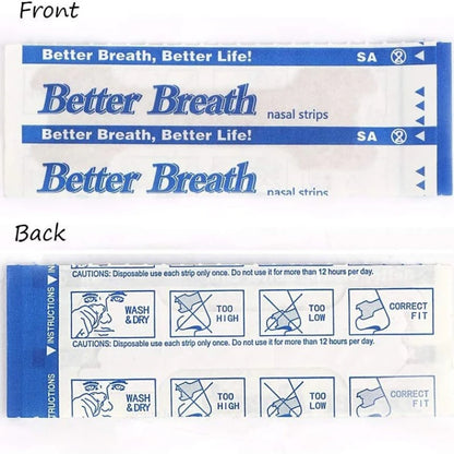 20/50/100Pcs Breathing Nasal Strips Right Way Stop Snoring anti Snoring Strips Easier Better Breathe Health Care Sleeping Well