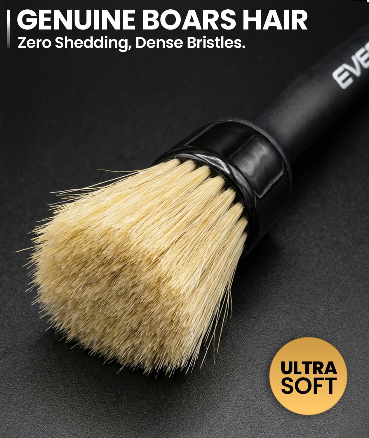 DetailMaster™ Premium Boar Hair Brush Set – Professional Interior Car Detailing Kit (3-Pack)