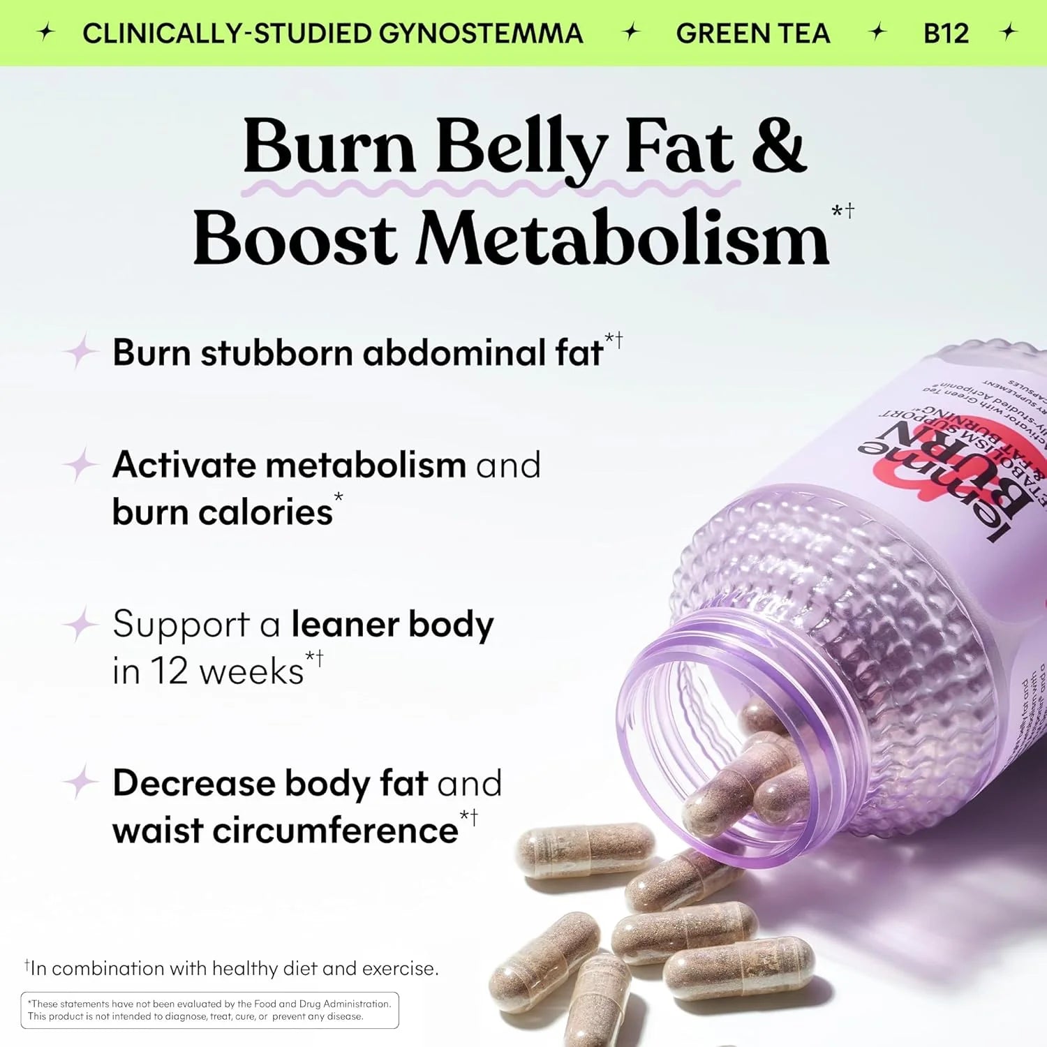 Lemme Burn - Metabolism Support Formula – Advanced AMPK & Fat-Burning Daily Supplement (60 Capsules)