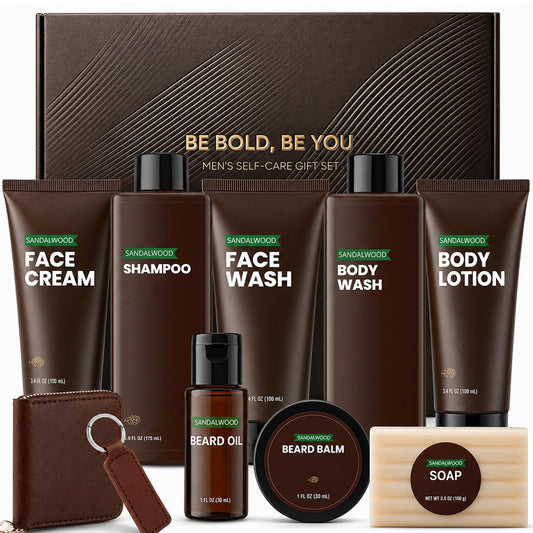 The Ultimate Men's Gift Box™ – 10-Piece Sandalwood Grooming & Relaxation Set